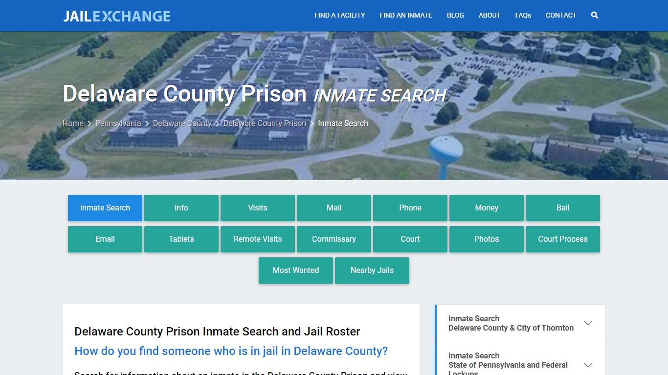 Delaware County Prison Inmate Search - Jail Exchange